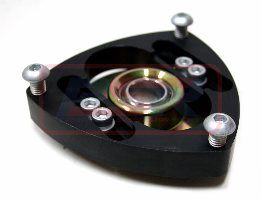 PSRSM-010-BLACK PSR Mazda RX2-Capella Camber Adjustable Pillowball Strut Mount Black | Genuine PSR Suspension Component