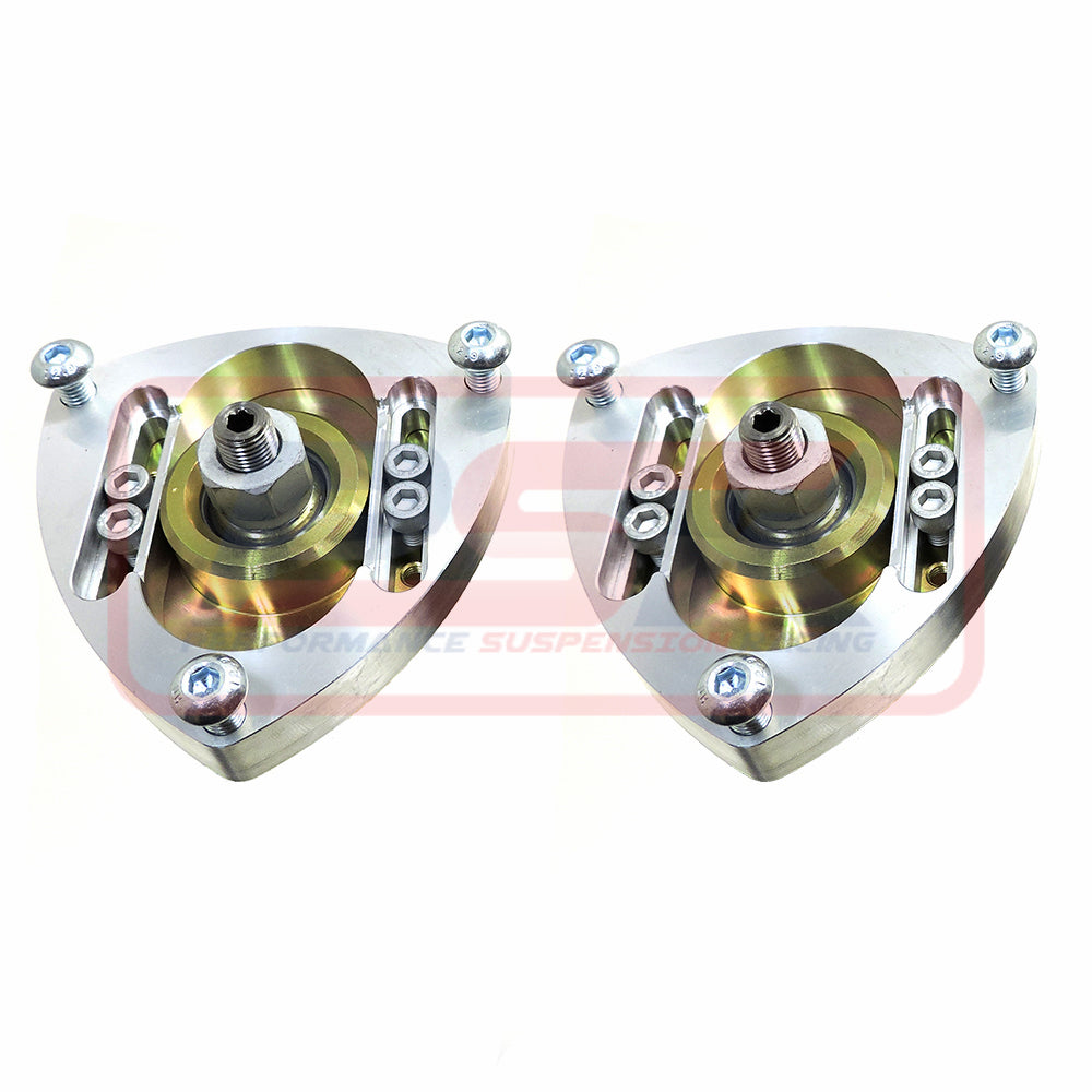 PSRSM-010-SILVER PSR Mazda RX2-Capella Camber Adjustable Pillowball Strut Mount Silver | Genuine PSR 4X4 Part