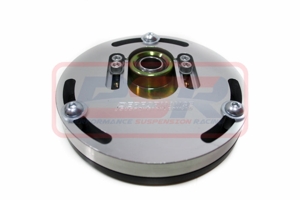 PSRSM-011-SILVER PSR Mazda RX3-808-323 Camber / Castor Adjustable Pillowball Strut Mount Silver | Genuine PSR 4X4 Part