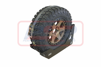 PSRUNI-110 PSR Universal Vertical Spare Tyre Mount (Suits 28-32" Tyre) | Genuine PSR 4X4 Accessory