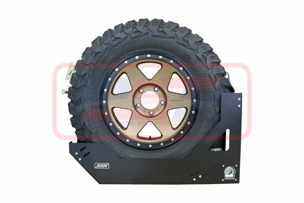 PSRUNI-110 PSR Universal Vertical Spare Tyre Mount (Suits 28-32" Tyre) | Genuine PSR 4X4 Accessory