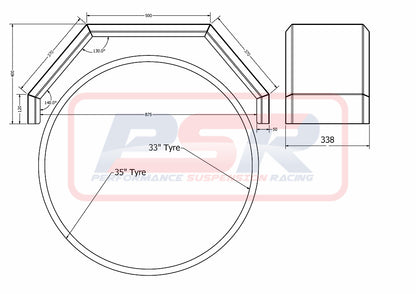 PSRUNI-121 PSR Universal Steel Tray Guards | Genuine PSR 4X4 Accessory
