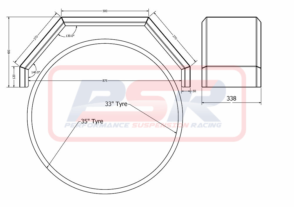 PSRUNI-122 PSR Universal Alloy Tray Guards | Genuine PSR 4X4 Accessory
