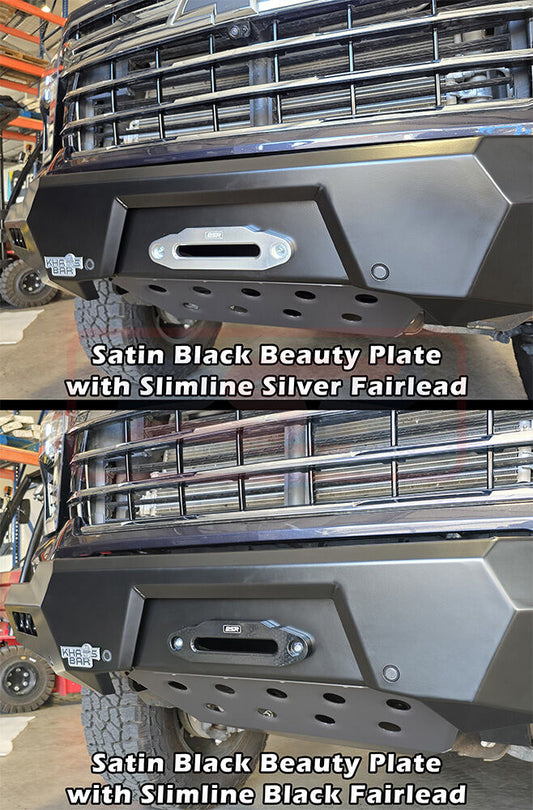 PSRUNI-160-BLACK PSR Khaos Khaos Bumper Beauty Plate 1 - Black | Genuine PSR Khaos Bull Bar
