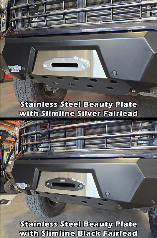 PSRUNI-160-STAINLESS PSR Khaos Khaos Bumper Beauty Plate 1 - Stainless Steel | Genuine PSR Khaos Bull Bar