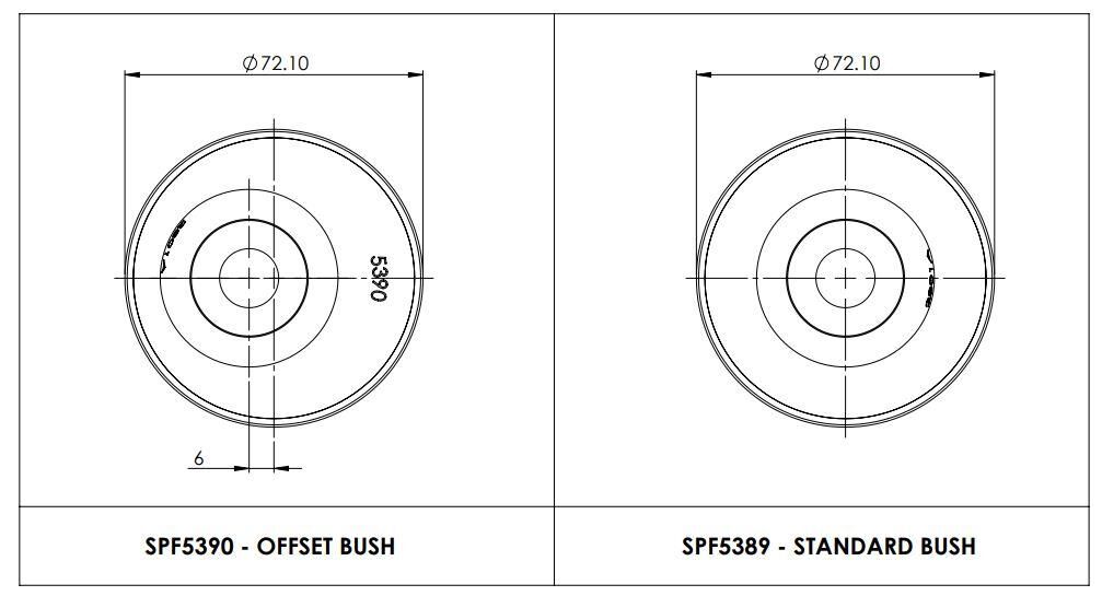 SPF5380K SuperPro Front Control Arm Lower-Rear Single Offset Bush Kit to suit Nissan Elgrand E52, Murano Z51 & Maxima J32 | Genuine SuperPro Suspension Component - photo 4 of 4