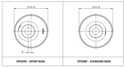 SPF5380K SuperPro Front Control Arm Lower-Rear Single Offset Bush Kit to suit Nissan Elgrand E52, Murano Z51 & Maxima J32 | Genuine SuperPro Suspension Component - photo 4 of 4