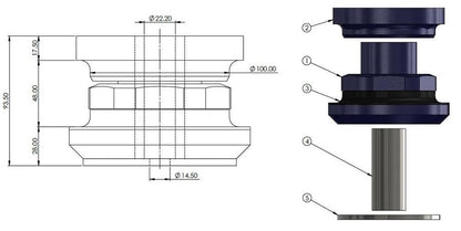 SPF5392K SuperPro Rear Subframe to Chassis Mount Bush Kit to suit Jeep Grand Cherokee WK 2011-on (does not suit Trackhawk) | Genuine SuperPro Suspension Component - photo 4 of 4