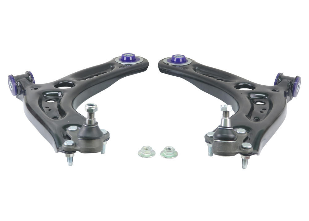 TRC1071 SuperPro Front Lower Offset Control Arm Kit including Ball Joints to suit Audi, Seat, Skoda & VW | Genuine SuperPro Suspension Component