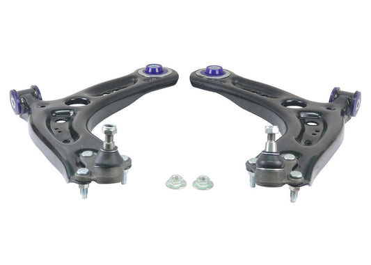 TRC1071 SuperPro Front Lower Offset Control Arm Kit including Ball Joints to suit Audi, Seat, Skoda & VW | Genuine SuperPro Suspension Component