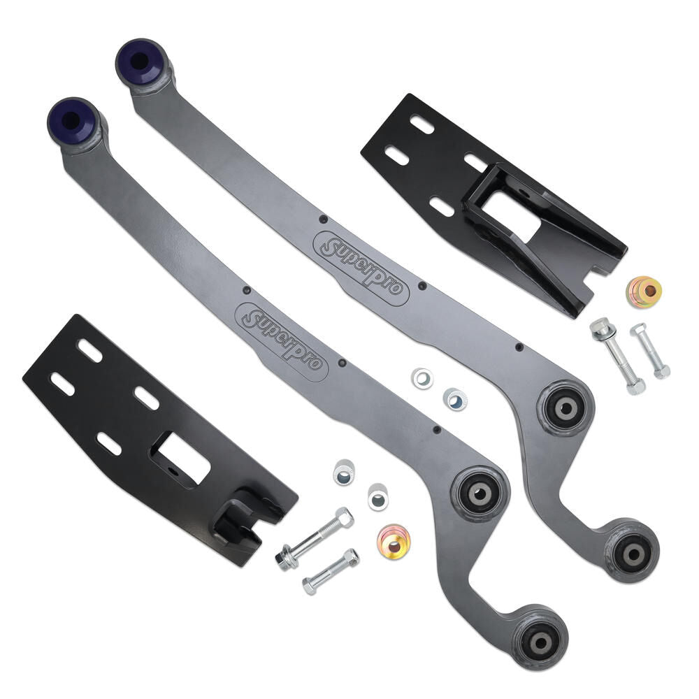 TRC1415 SuperPro Front Radius Arm fixed Offset Correction Arms Kit to Suit Nissan Patrol GQ, GU with 4-5" Lift | Genuine SuperPro Suspension Component