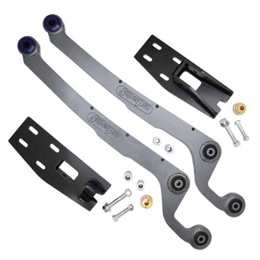 TRC1415 SuperPro Front Radius Arm fixed Offset Correction Arms Kit to Suit Nissan Patrol GQ, GU with 4-5" Lift | Genuine SuperPro Suspension Component