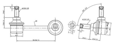 TRC4068L SuperPro Rear Left Sway Bar Link to suit Honda CR-V RE & RM | Genuine SuperPro Suspension Component - photo 2 of 2