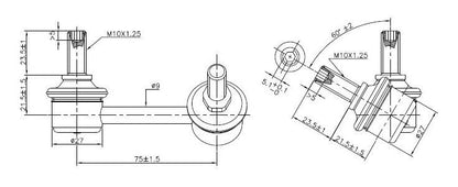 TRC4070R SuperPro Rear Right Sway Bar Link to suit Honda Civic FD, FA, FG & FB | Genuine SuperPro Suspension Component - photo 2 of 2