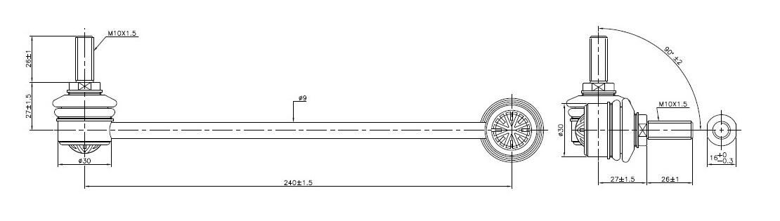 TRC4072R SuperPro Front Right Sway Bar Link to suit BMW 5 Series E39 | Genuine SuperPro Suspension Component - photo 2 of 2