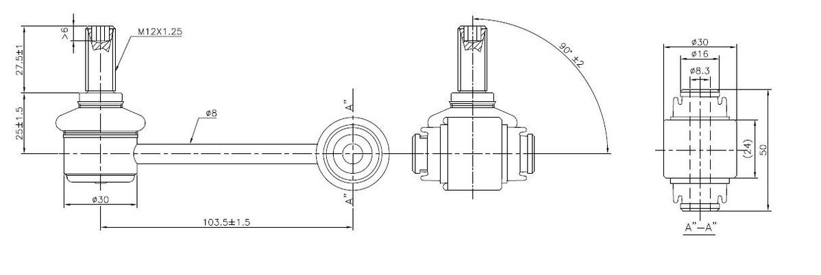 TRC4077 SuperPro Rear Sway Bar Link to suit Lexus GS, IS & IS C | Genuine SuperPro Suspension Component - photo 2 of 2
