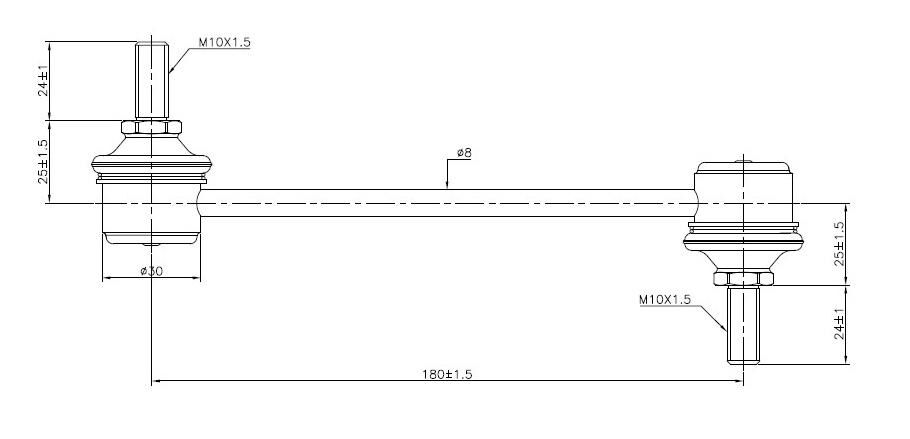 TRC4084 SuperPro Rear Sway Bar Link to suit Hyundai & Kia | Genuine SuperPro Suspension Component - photo 2 of 2