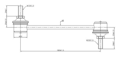 TRC4084 SuperPro Rear Sway Bar Link to suit Hyundai & Kia | Genuine SuperPro Suspension Component - photo 2 of 2