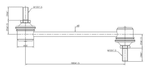 TRC4084 SuperPro Rear Sway Bar Link to suit Hyundai & Kia | Genuine SuperPro Suspension Component - photo 2 of 2