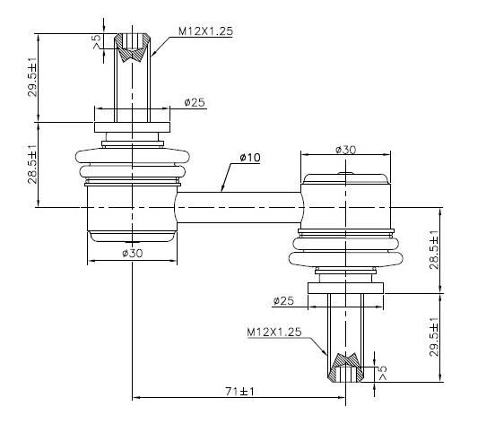 TRC4085 SuperPro Front Sway Bar Link to suit Subaru | Genuine SuperPro Suspension Component - photo 2 of 2