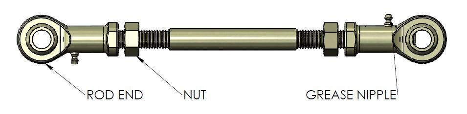 TRC4304 SuperPro Rear Extended Heavy Duty Quick Release Sway Bar Link to suit Nissan Patrol & Navara | Genuine SuperPro Suspension Component - photo 2 of 2