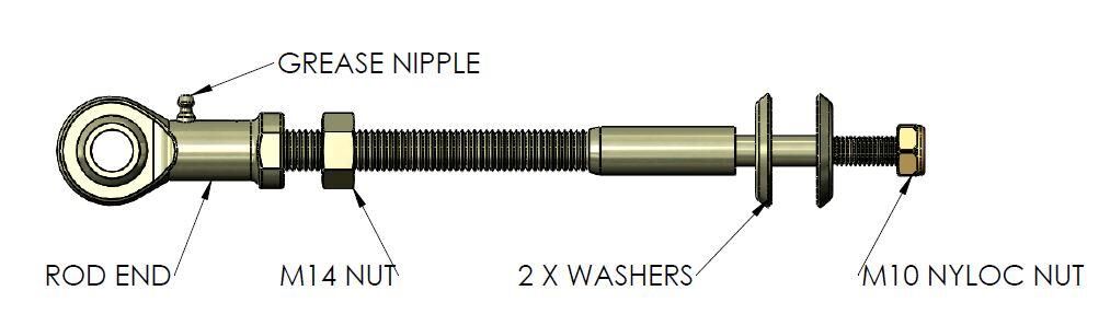 TRC4307 SuperPro Extended Heavy Duty Sway Bar Link | Genuine SuperPro Suspension Component - photo 2 of 2