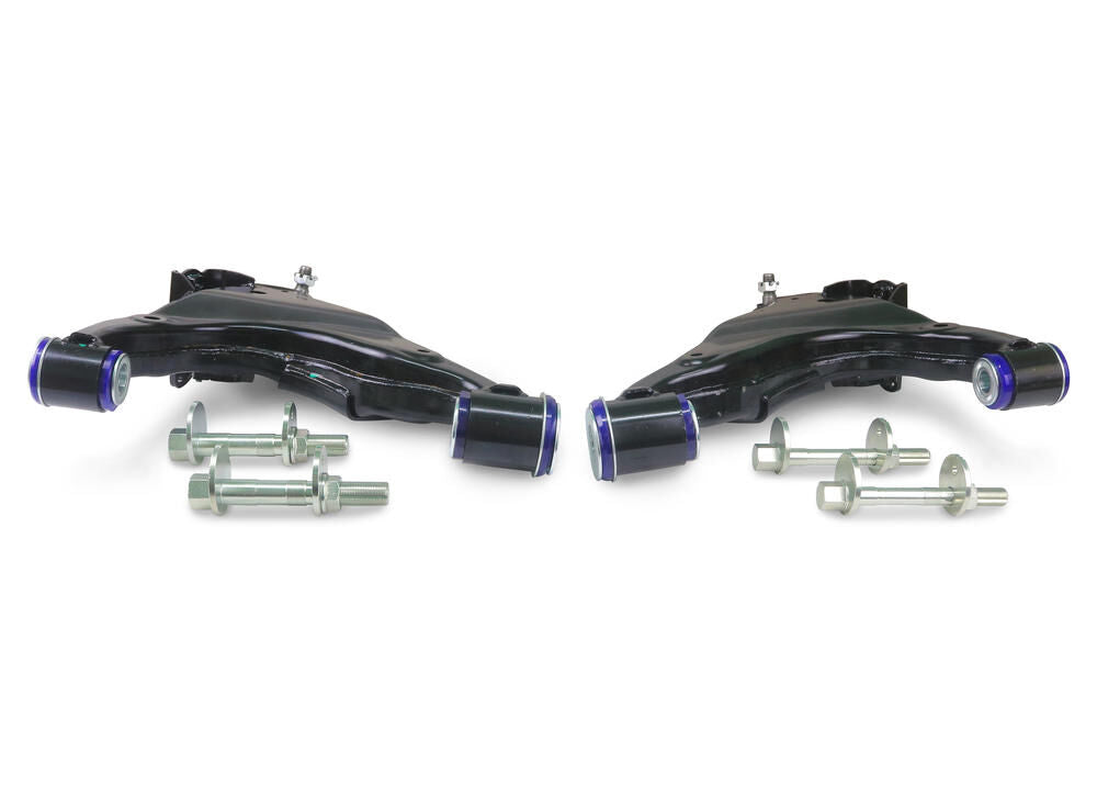 TRC494 SuperPro Front Lower Offset Control Arm Kit including Ball Joints to suit Toyota Prado 150 Series 2010-on (KDSS vehicles) | Genuine SuperPro Suspension Component