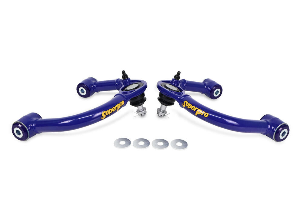 TRC6480 SuperPro Front Upper Fixed Offset Control Arm Kit including Ball Joints to suit Toyota FJ Cruiser & Prado 120/150 Series | Genuine SuperPro Suspension Component