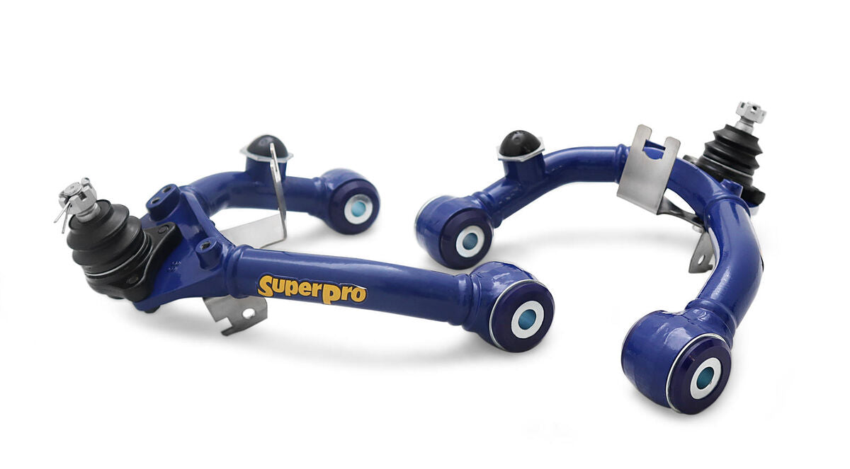 TRC6505 SuperPro Front Fixed Offset Upper Control Arm Kit including Ball Joints to suit Mitsubishi Triton MQ (KL1 Chassis) MR & Pajero Sport QE, QF | Genuine SuperPro Suspension Component