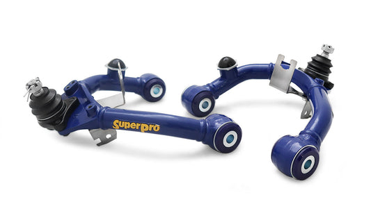 TRC6505 SuperPro Front Fixed Offset Upper Control Arm Kit including Ball Joints to suit Mitsubishi Triton MQ (KL1 Chassis) MR & Pajero Sport QE, QF | Genuine SuperPro Suspension Component