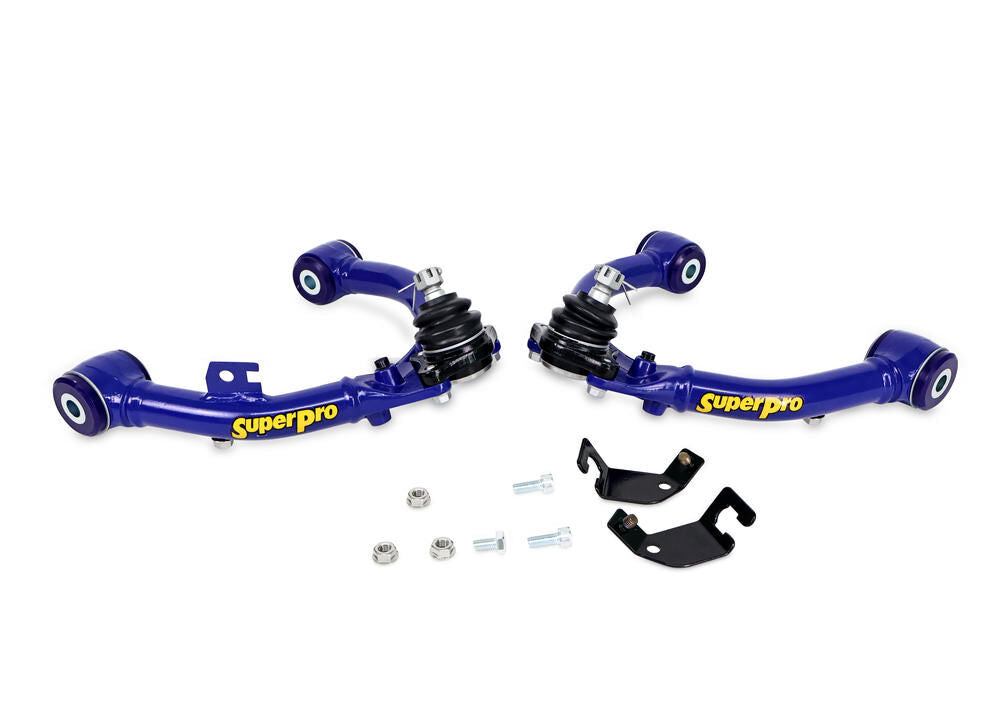 TRC6730 SuperPro Front Fixed Offset Upper Control Arm Kit including Ball Joints to suit Mitsubishi Pajero 2000-2022 - NM, NP, NS, NT, NW, NX | Genuine SuperPro Suspension Component
