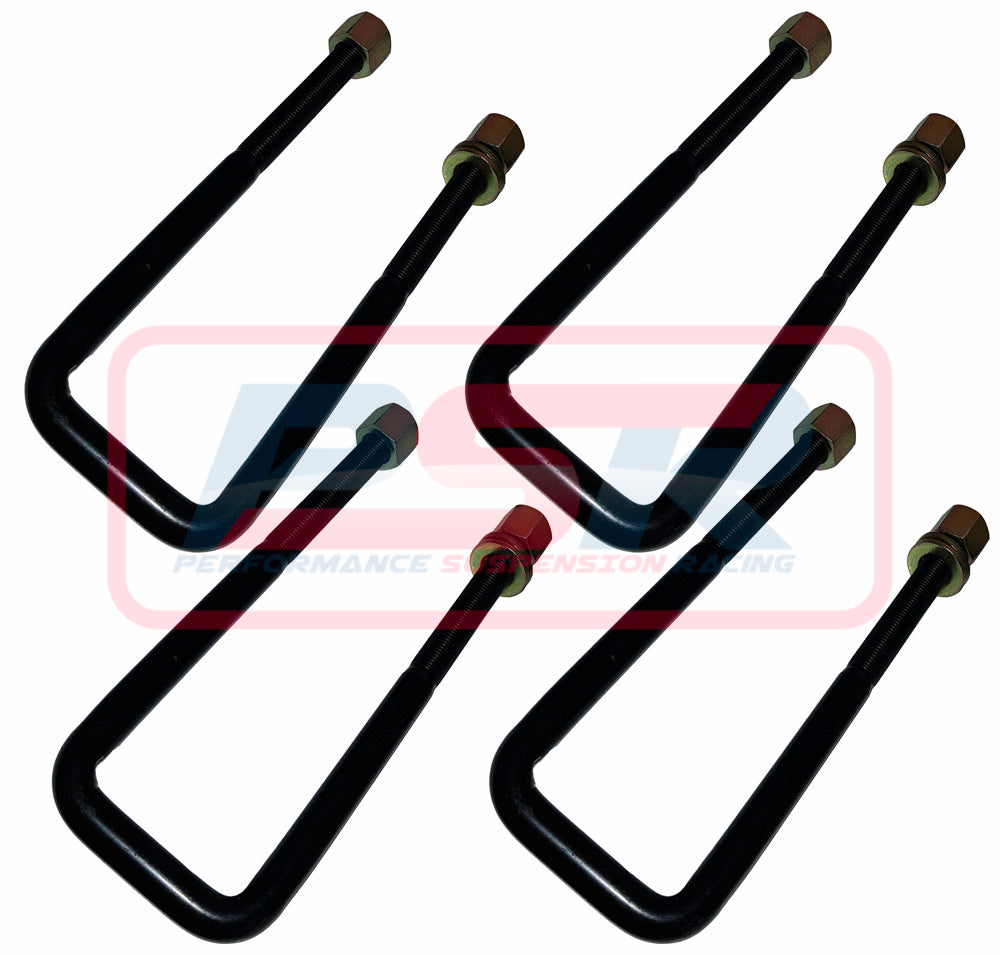UB437-SET PSR U-Bolt Square Top M14 x 62 x 210 - Set of Four | Genuine PSR Leaf Spring Hardware