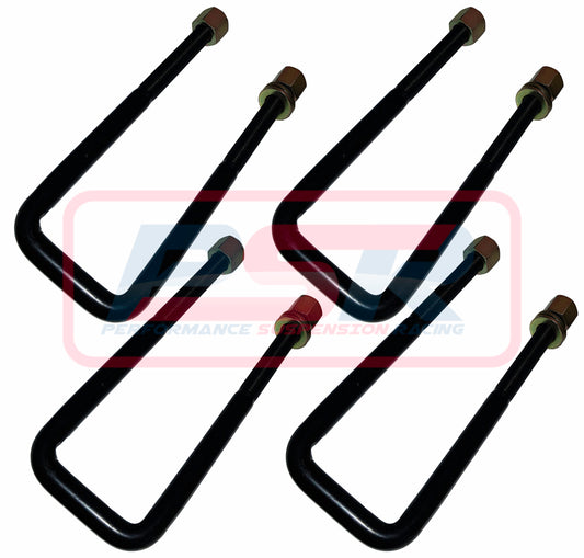 UB437-SET PSR U-Bolt Square Top M14 x 62 x 210 - Set of Four | Genuine PSR Leaf Spring Hardware