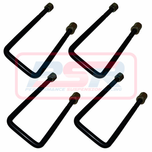 UB678-SET PSR U-Bolt Square Top M12 x 72 x 180 - Set of Four | Genuine PSR Leaf Spring Hardware