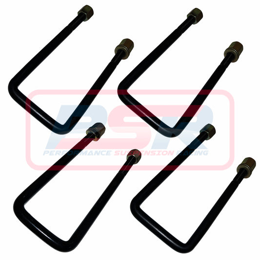 UB700-SET PSR U-Bolt Square Top M14 x 62 x 185 - Set of Four | Genuine PSR Leaf Spring Hardware