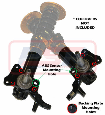 VB-VP-W-ABS XYZ Racing VB-VP Welded Spindle (ABS) - Exchange Only | Genuine XYZ Racing Coilover Spare