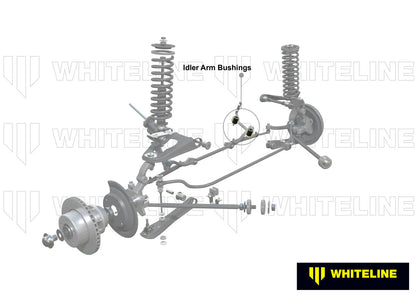 W11057 Whiteline Front Steering Idler Arm - Bushing Kit to Suit Nissan 720, Navara D21 and Pathfinder WD21 | Genuine Whiteline Suspension Component - photo 3 of 6