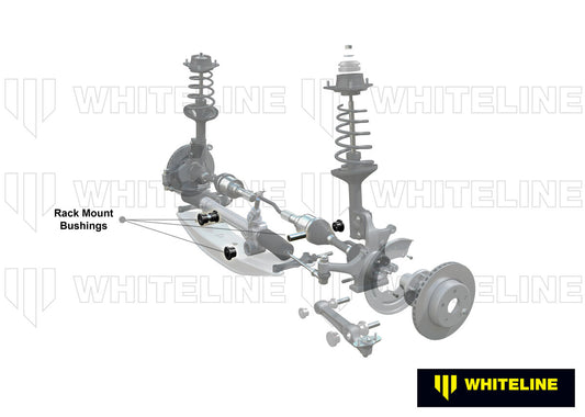 W11071 Whiteline Front Steering Rack and Pinion - Mount Bushing Kit to Suit Ford Capri and Escort | Genuine Whiteline Suspension Component - photo 2 of 5