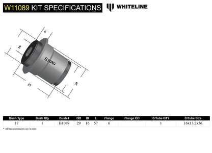 W11089 Whiteline Front Steering Idler Arm - Bushing Kit to Suit Chrysler Valiant | Genuine Whiteline Suspension Component - photo 4 of 4