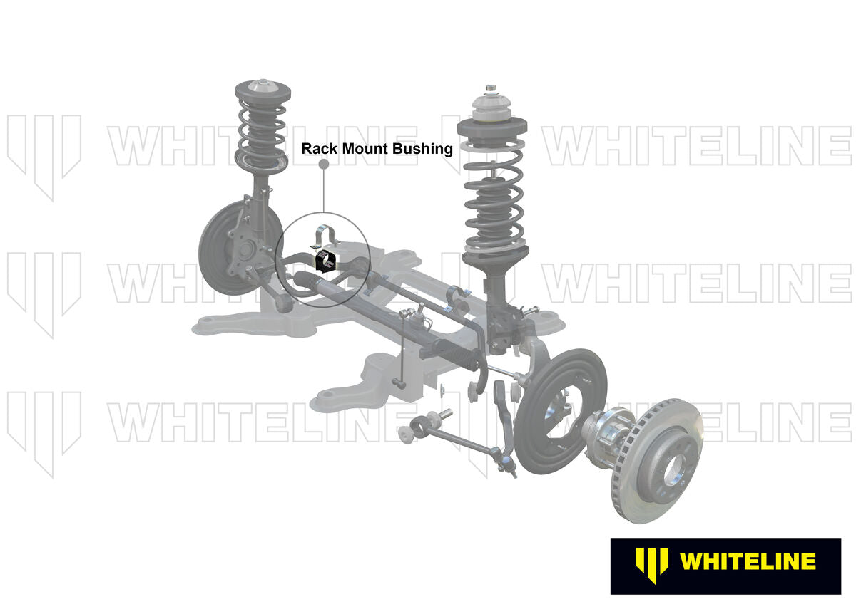 W13149 Whiteline Front Steering Rack and Pinion - Mount Bushing Kit to Suit Holden Commodore VE and HSV | Genuine Whiteline Suspension Component - photo 2 of 5