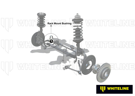 W13149 Whiteline Front Steering Rack and Pinion - Mount Bushing Kit to Suit Holden Commodore VE and HSV | Genuine Whiteline Suspension Component - photo 2 of 5