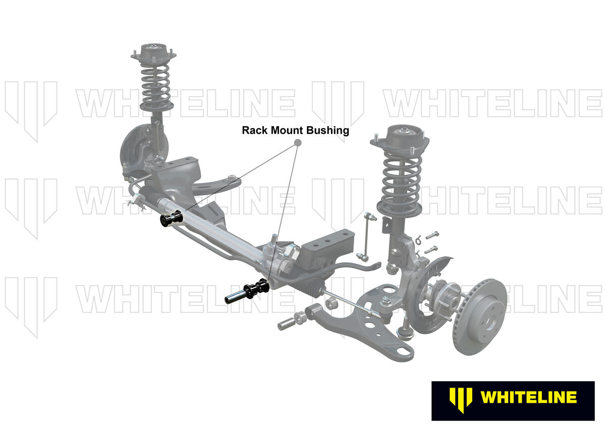 W13403 Whiteline Front Steering Rack and Pinion - Mount Bushing Kit to Suit Honda Civic Type R VII Gen and Integra DC5 | Genuine Whiteline Suspension Component - photo 2 of 4
