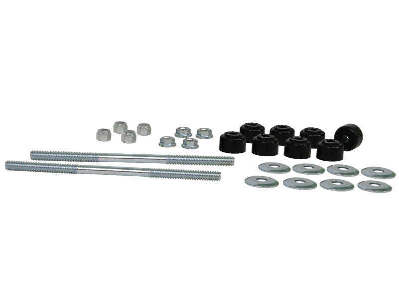 W21808S Whiteline Universal Sway Bar Link - Treaded Rod and Bushings style - 202mm With Bushings | Genuine Whiteline Suspension Component