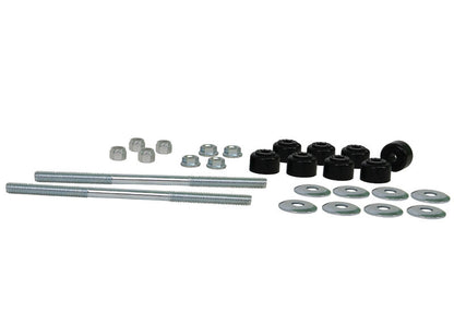 W21808S Whiteline Universal Sway Bar Link - Treaded Rod and Bushings style - 202mm With Bushings | Genuine Whiteline Suspension Component