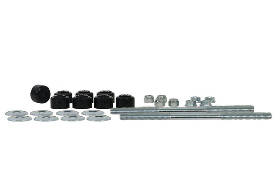 W21808S Whiteline Universal Sway Bar Link - Treaded Rod and Bushings style - 202mm With Bushings | Genuine Whiteline Suspension Component - photo 2 of 3