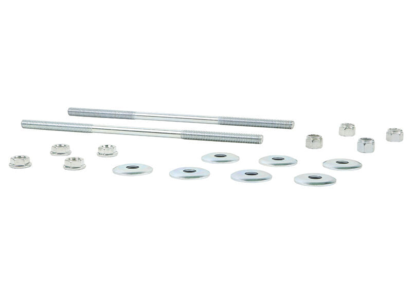 W21809 Whiteline Universal Sway Bar Link - Treaded Rod and Bushings style - 240mm Without Bushings | Genuine Whiteline Suspension Component