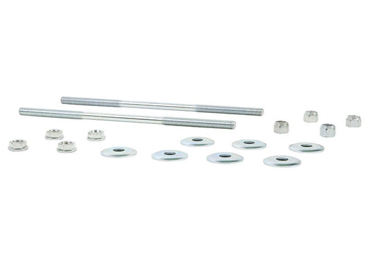W21809 Whiteline Universal Sway Bar Link - Treaded Rod and Bushings style - 240mm Without Bushings | Genuine Whiteline Suspension Component