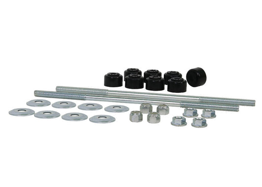 W21810S Whiteline Universal Sway Bar Link - Treaded Rod and Bushings style - 280mm With Bushings | Genuine Whiteline Suspension Component