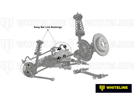 W22833 Whiteline Rear Sway Bar Link - Bushing Kit to Suit Subaru Impreza GD incl WRX | Genuine Whiteline Suspension Component - photo 2 of 5