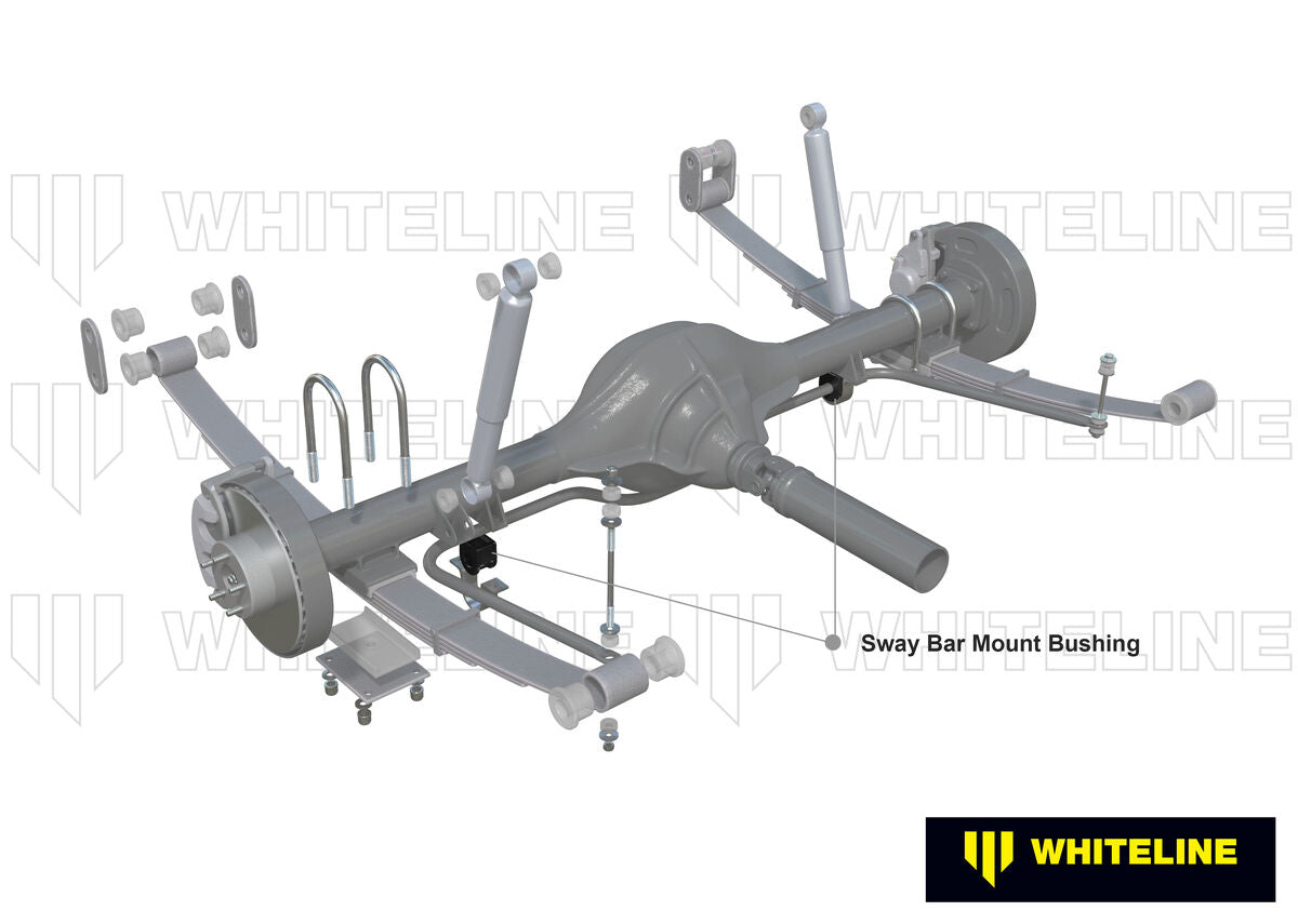 W23420 Whiteline Front Sway Bar Mount - Bushing Kit 15mm to Suit Nissan Patrol GQ and Ford Maverick DA | Genuine Whiteline Suspension Component - photo 2 of 6